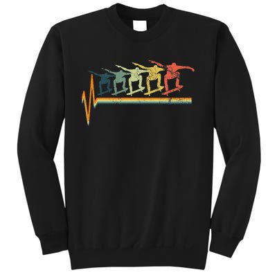 Skateboard Skater Heartbeat Love Sweatshirt