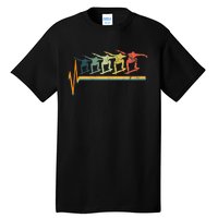 Skateboard Skater Heartbeat Love Tall T-Shirt