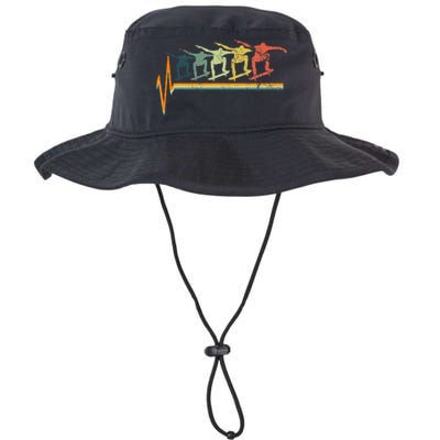 Skateboard Skater Heartbeat Love Legacy Cool Fit Booney Bucket Hat