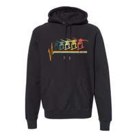 Skateboard Skater Heartbeat Love Premium Hoodie