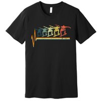 Skateboard Skater Heartbeat Love Premium T-Shirt