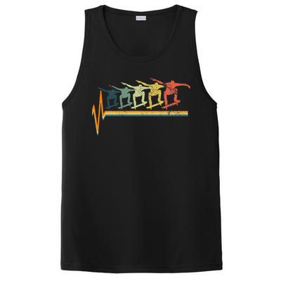 Skateboard Skater Heartbeat Love PosiCharge Competitor Tank