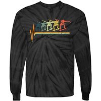 Skateboard Skater Heartbeat Love Tie-Dye Long Sleeve Shirt