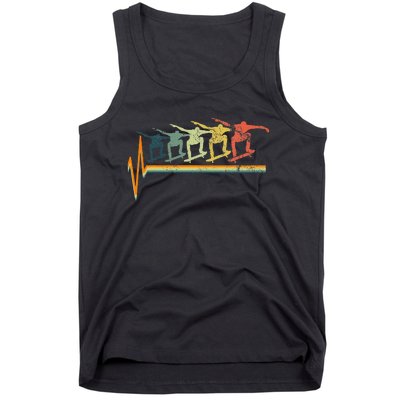 Skateboard Skater Heartbeat Love Tank Top