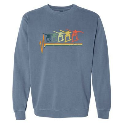 Skateboard Skater Heartbeat Love Garment-Dyed Sweatshirt