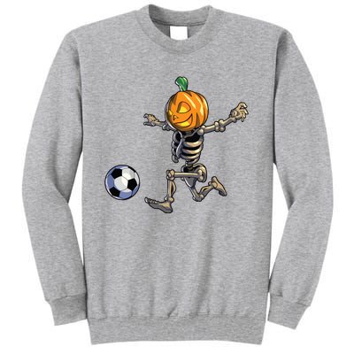 Soccer Skeleton Halloween Boy Soccer Halloween Tall Sweatshirt