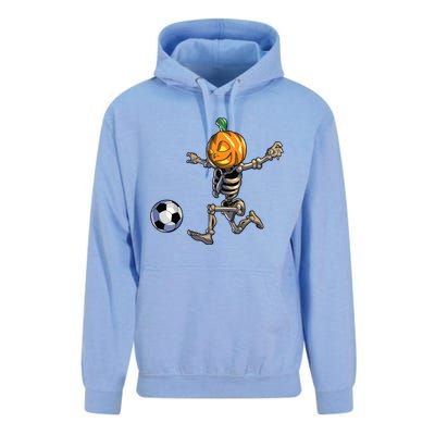 Soccer Skeleton Halloween Boy Soccer Halloween Unisex Surf Hoodie