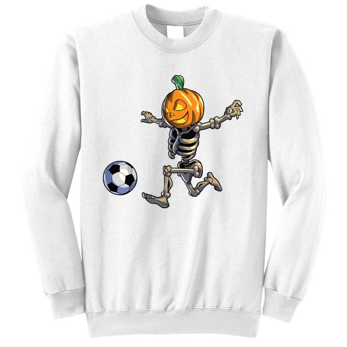 Soccer Skeleton Halloween Boy Soccer Halloween Sweatshirt