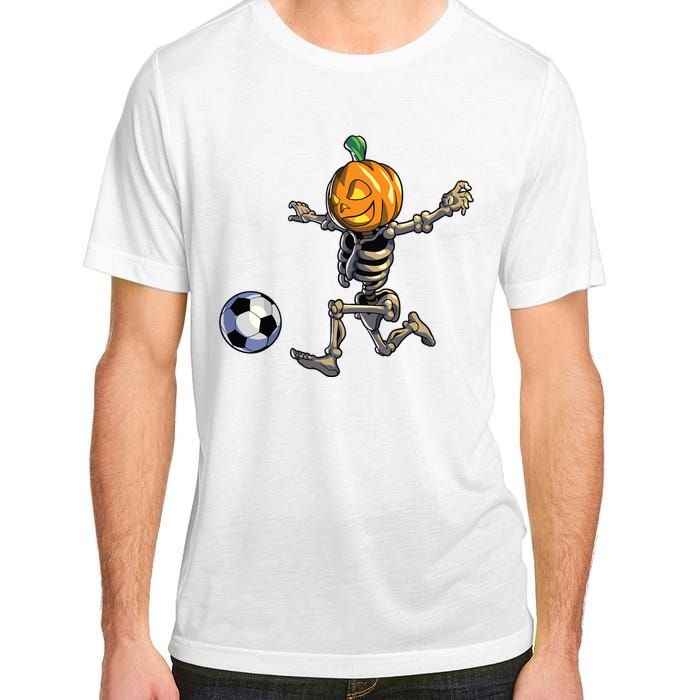 Soccer Skeleton Halloween Boy Soccer Halloween Adult ChromaSoft Performance T-Shirt