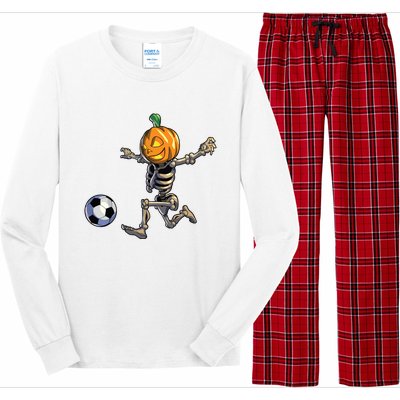 Soccer Skeleton Halloween Boy Soccer Halloween Long Sleeve Pajama Set