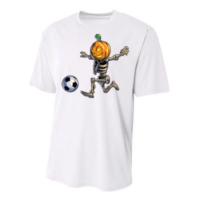 Soccer Skeleton Halloween Boy Soccer Halloween Performance Sprint T-Shirt