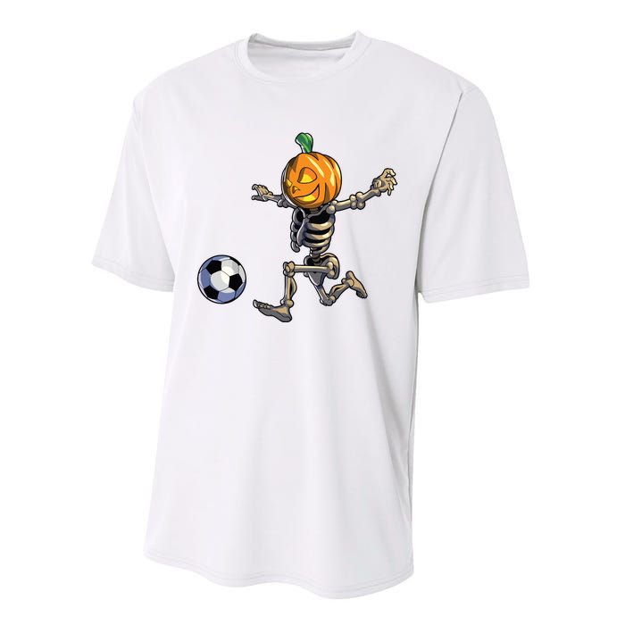 Soccer Skeleton Halloween Boy Soccer Halloween Performance Sprint T-Shirt