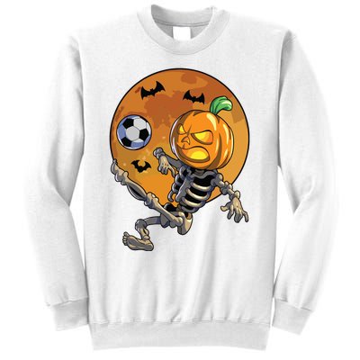 Soccer Skeleton Halloween Boy Soccer Halloween Sweatshirt