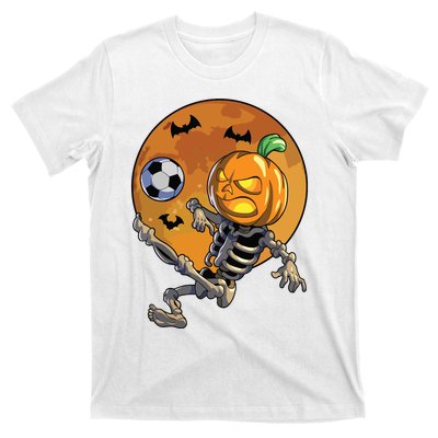 Soccer Skeleton Halloween Boy Soccer Halloween T-Shirt