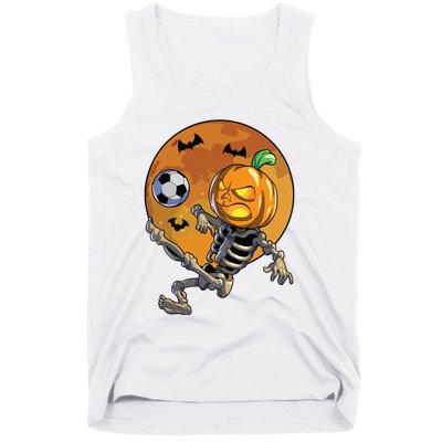 Soccer Skeleton Halloween Boy Soccer Halloween Tank Top