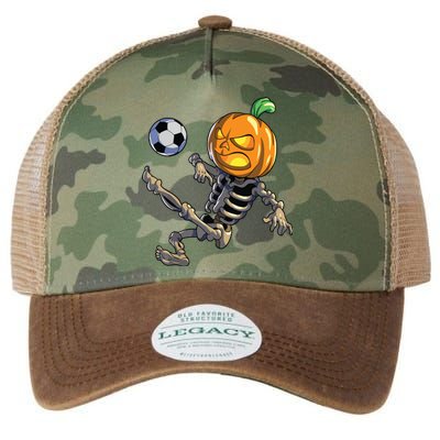 Soccer Skeleton Halloween Boy Soccer Halloween Legacy Tie Dye Trucker Hat