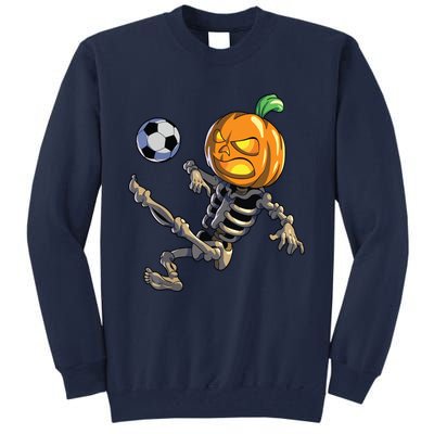 Soccer Skeleton Halloween Boy Soccer Halloween Tall Sweatshirt