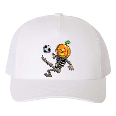 Soccer Skeleton Halloween Boy Soccer Halloween Yupoong Adult 5-Panel Trucker Hat