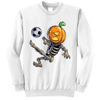 Soccer Skeleton Halloween Boy Soccer Halloween Sweatshirt