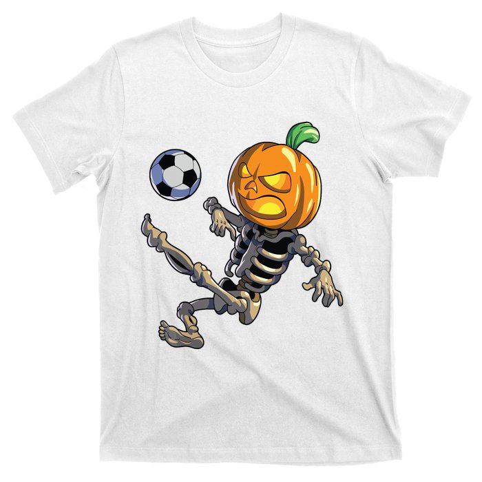 Soccer Skeleton Halloween Boy Soccer Halloween T-Shirt