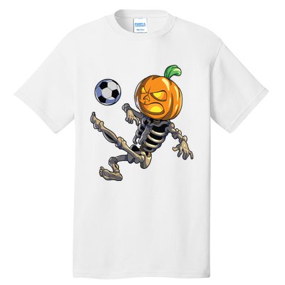 Soccer Skeleton Halloween Boy Soccer Halloween Tall T-Shirt