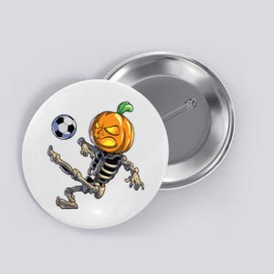 Soccer Skeleton Halloween Boy Soccer Halloween Button