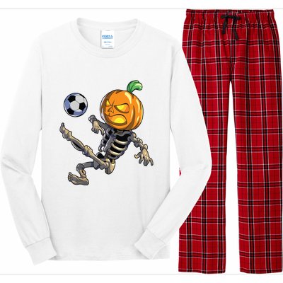 Soccer Skeleton Halloween Boy Soccer Halloween Long Sleeve Pajama Set