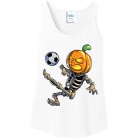 Soccer Skeleton Halloween Boy Soccer Halloween Ladies Essential Tank