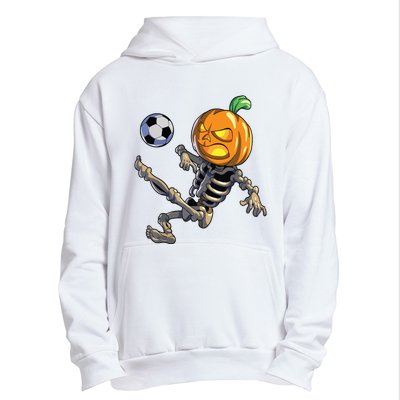 Soccer Skeleton Halloween Boy Soccer Halloween Urban Pullover Hoodie