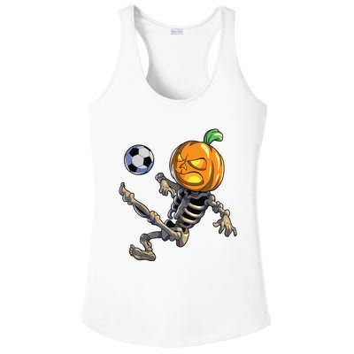 Soccer Skeleton Halloween Boy Soccer Halloween Ladies PosiCharge Competitor Racerback Tank