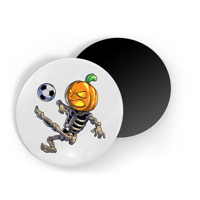 Soccer Skeleton Halloween Boy Soccer Halloween Magnet