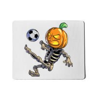 Soccer Skeleton Halloween Boy Soccer Halloween Mousepad