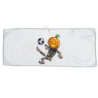 Soccer Skeleton Halloween Boy Soccer Halloween Large Microfiber Waffle Golf Towel