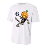 Soccer Skeleton Halloween Boy Soccer Halloween Performance Sprint T-Shirt