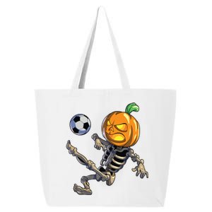 Soccer Skeleton Halloween Boy Soccer Halloween 25L Jumbo Tote