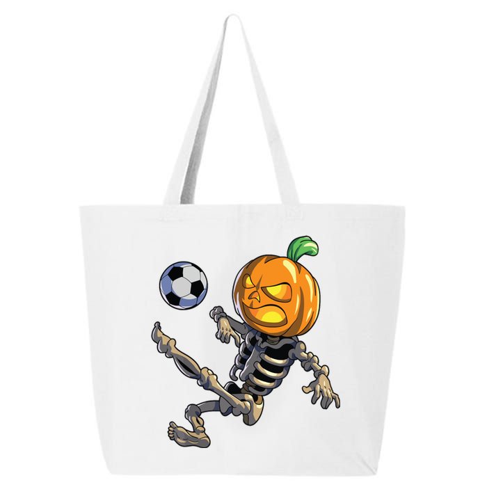 Soccer Skeleton Halloween Boy Soccer Halloween 25L Jumbo Tote