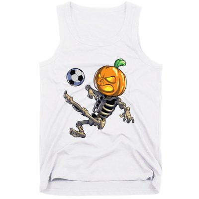 Soccer Skeleton Halloween Boy Soccer Halloween Tank Top