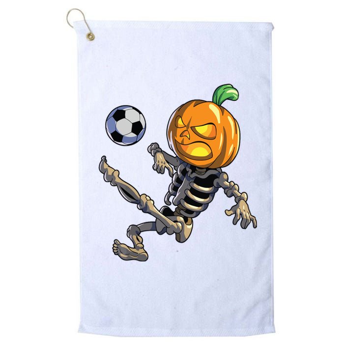 Soccer Skeleton Halloween Boy Soccer Halloween Platinum Collection Golf Towel