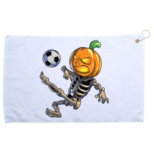 Soccer Skeleton Halloween Boy Soccer Halloween Grommeted Golf Towel