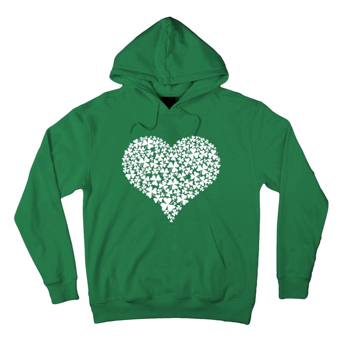 s Shamrock Heart Happy St Patrick's Day for Girls Hoodie