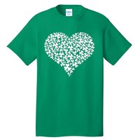 s Shamrock Heart Happy St Patrick's Day for Girls Tall T-Shirt