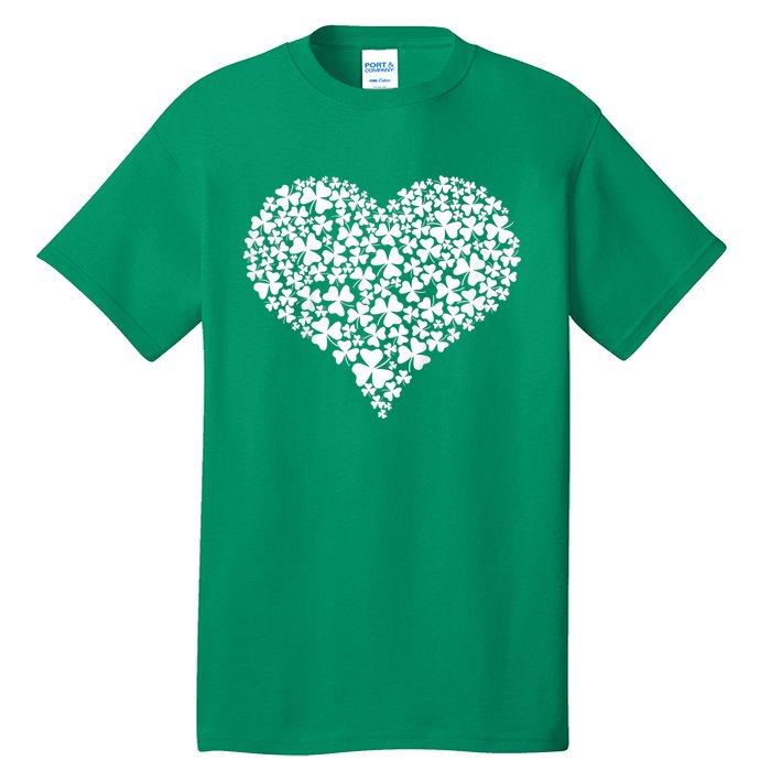 s Shamrock Heart Happy St Patrick's Day for Girls Tall T-Shirt