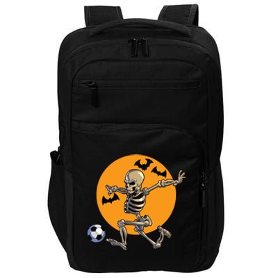 Soccer Skeleton Halloween Boy Soccer Player Halloween Impact Tech Backpack