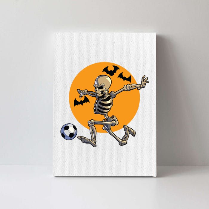 Soccer Skeleton Halloween Boy Soccer Player Halloween Canvas