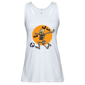 Soccer Skeleton Halloween Boy Soccer Player Halloween Ladies Essential Flowy Tank