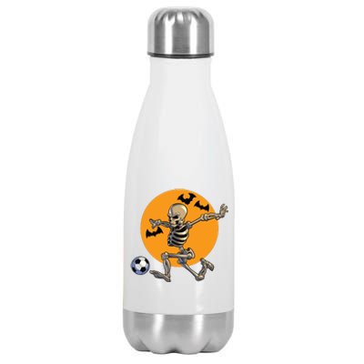 Soccer Skeleton Halloween Boy Soccer Player Halloween Stainless Steel Insulated Water Bottle