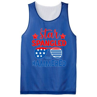 Star Spangled Hammered Gift Mesh Reversible Basketball Jersey Tank