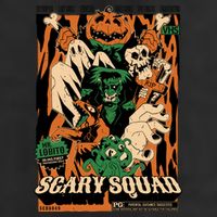 Scary Squad Halloween Cool Comfort Performance Bucket Hat