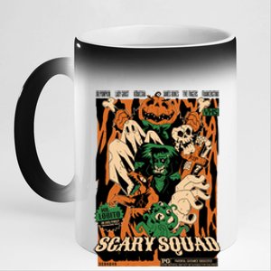 Scary Squad Halloween 11oz Black Color Changing Mug