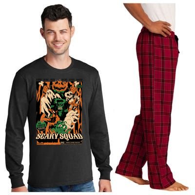 Scary Squad Halloween Long Sleeve Pajama Set